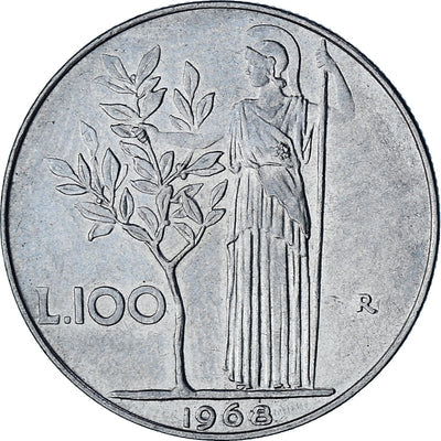 Italia, 
            
               100 Lire, 
            
               1968