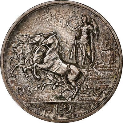 Italia, 
            
               Vittorio Emanuele III, 
            
               2 Lire