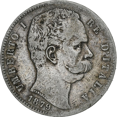 Italia, 
            
               Umberto I, 
            
               5 Lire