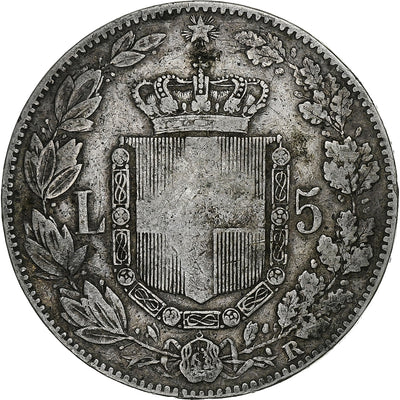 Italia, 
            
               Umberto I, 
            
               5 Lire