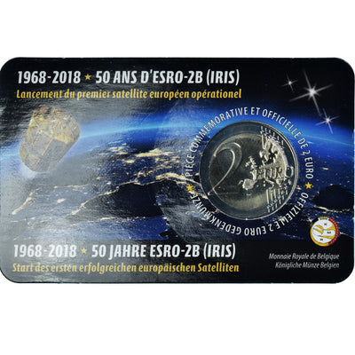 Belgio, 
            
               2 Euro, 
            
               Satellite ESRO-2B