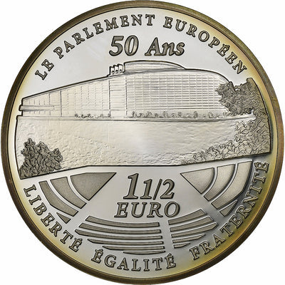 Francia, 
            
               1-1/2 Euro, 
            
               Le Parlement Européen