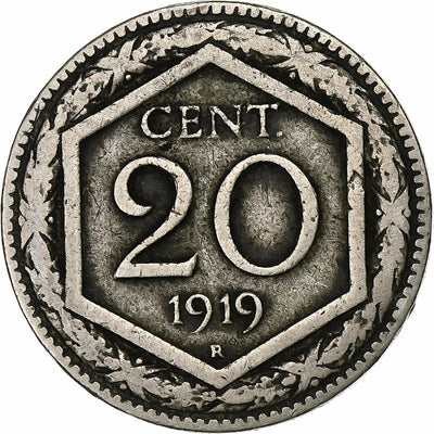 Italia, 
            
               20 Centesimi, 
            
               1919