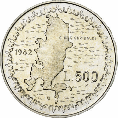 Italia, 
            
               500 Lire, 
            
               1982