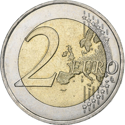 Francia, 
            
               2 Euro, 
            
               Centenaire du décès d'Auguste Rodin