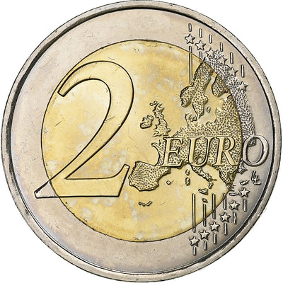 Monaco, 
            
               2 Euro, 
            
               admission à l'O.N.U.