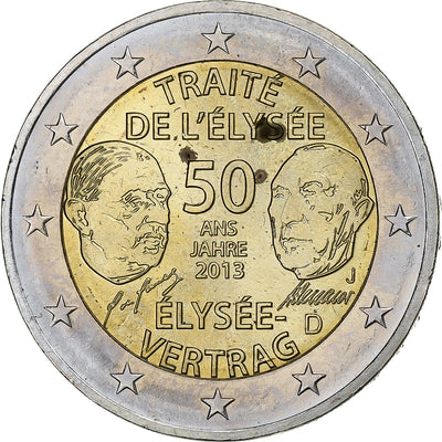 Germania, 
            
               2 Euro, 
            
               Traité de l'ELYSEE