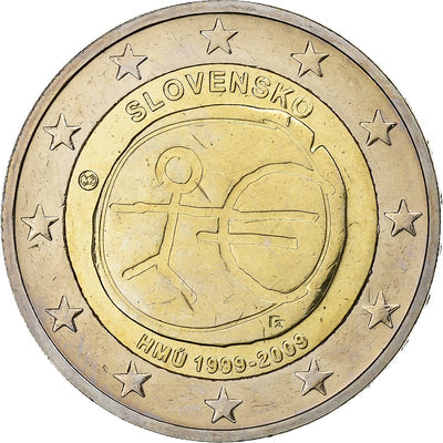 Slovacchia, 
            
               2 Euro, 
            
               EMU 10th Anniversary