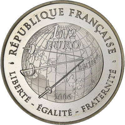 Francia, 
            
               1-1/2 Euro, 
            
               Escrime - Jeux d'été