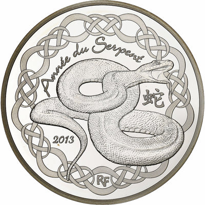 Francia, 
            
               10 Euro, 
            
               année du serpent