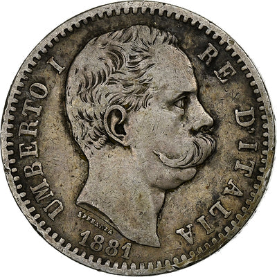 Italia, 
            
               Umberto I, 
            
               2 Lire