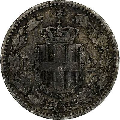 Italia, 
            
               Umberto I, 
            
               2 Lire