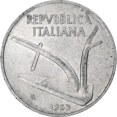 Italia, 
            
               10 Lire, 
            
               1953