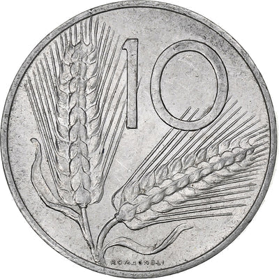 Italia, 
            
               10 Lire, 
            
               1953