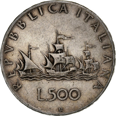 Italia, 
            
               500 Lire, 
            
               1965