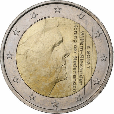 Paesi Bassi, 
            
               2 Euro, 
            
               Willem-Alexander 2nd map