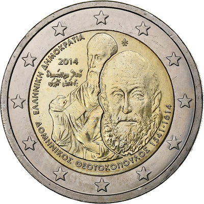 Grecia, 
            
               2 Euro, 
            
               Domenikos Theotokopoulos