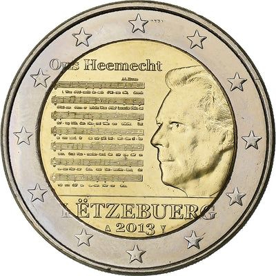 Lussemburgo, 
            
               2 Euro, 
            
               Henri I National Anthem