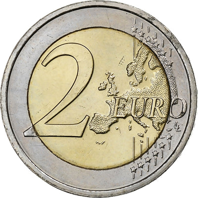 Lussemburgo, 
            
               2 Euro, 
            
               30 Years of European Union Flag