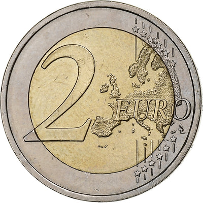 Slovenia, 
            
               2 Euro, 
            
               The poet France Prešeren