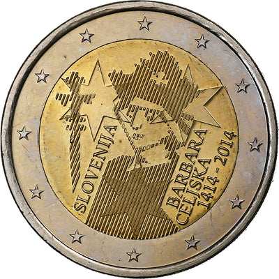 Slovenia, 
            
               2 Euro, 
            
               Barbara of Celje