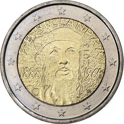 Finlandia, 
            
               2 Euro, 
            
               Frans Eemil Sillanpää