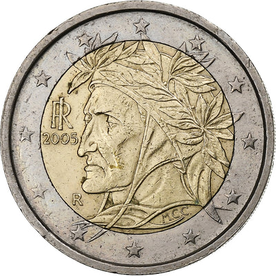 Italia, 
            
               2 Euro, 
            
               Raffaello of Dante Alighieri