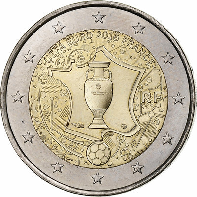 Francia, 
            
               2 Euro, 
            
               EURO 2016 Football Championship