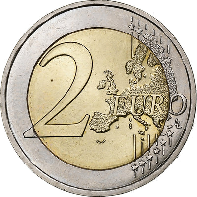 Francia, 
            
               2 Euro, 
            
               Stylized tree