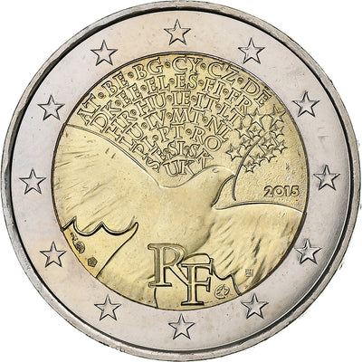 Francia, 
            
               2 Euro, 
            
               Peace