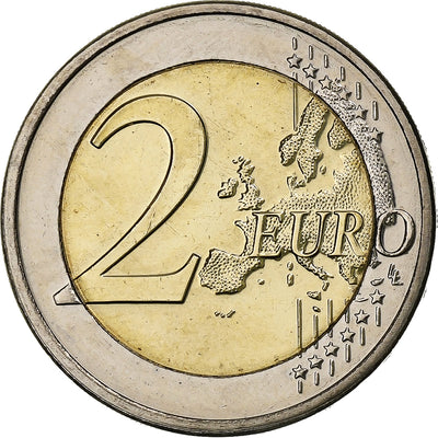 Lussemburgo, 
            
               2 Euro, 
            
               50 Years of Grand Duchess Charlotte Bridge