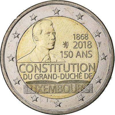 Lussemburgo, 
            
               2 Euro, 
            
               Henri I Constitution of Luxembourg