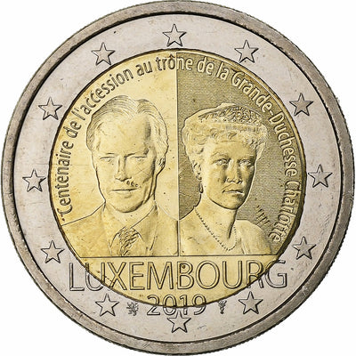 Lussemburgo, 
            
               2 Euro, 
            
               Henri I Grand Duchess Charlotte