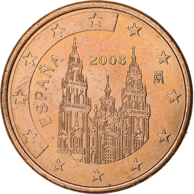 Spagna, 
            
               5 Euro Cent, 
            
               2008