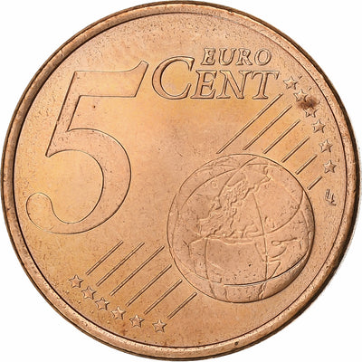 Spagna, 
            
               5 Euro Cent, 
            
               2008