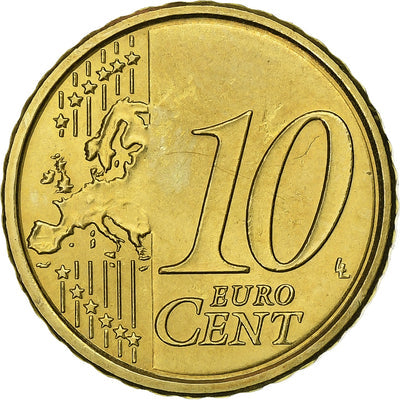 Italia, 
            
               10 Euro Cent, 
            
               2008