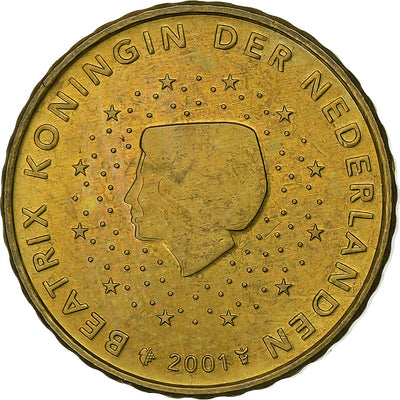 Paesi Bassi, 
            
               10 Euro Cent, 
            
               2001