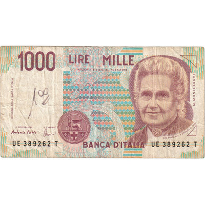 Italia, 
            
               1000 Lire, 
            
               1990