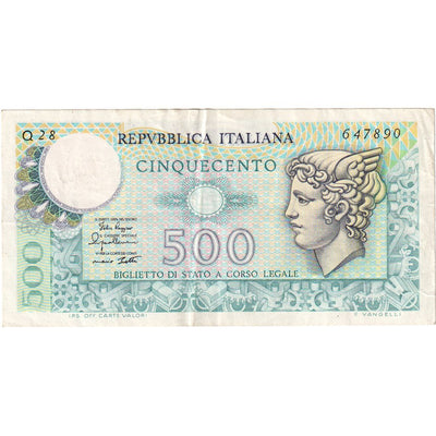 Italia, 
            
               500 Lire, 
            
               1974-02-14