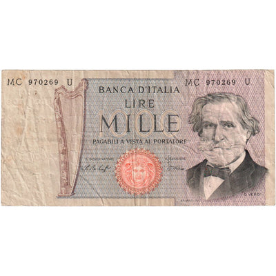 Italia, 
            
               1000 Lire, 
            
               1977-01-10