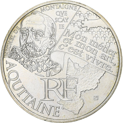 Francia, 
            
               10 Euro, 
            
               Aquitaine