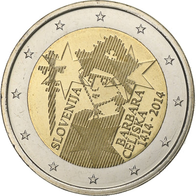 Slovenia, 
            
               2 Euro, 
            
               Barbara Celiska