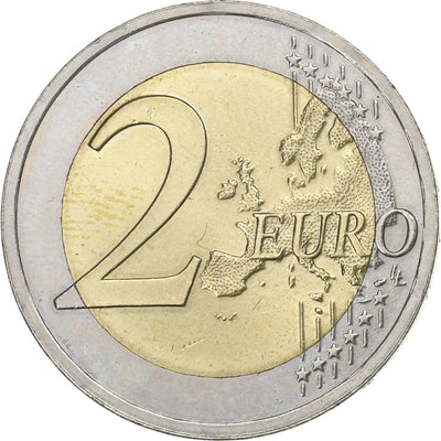 Lettonia, 
            
               2 Euro, 
            
               Cigogne