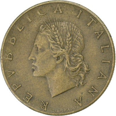 Italia, 
            
               20 Lire, 
            
               1958