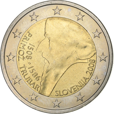 Slovenia, 
            
               2 Euro, 
            
               Primoz Tubar