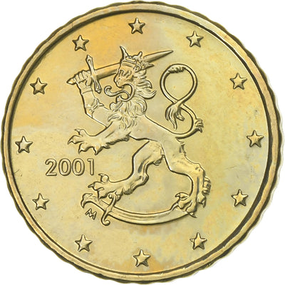 Finlandia, 
            
               10 Euro Cent, 
            
               2001