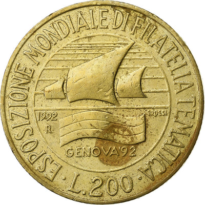 Italia, 
            
               200 Lire, 
            
               1992