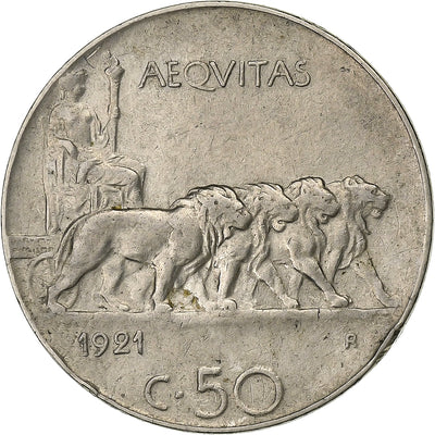 Italia, 
            
               Vittorio Emanuele III, 
            
               50 Centesimi