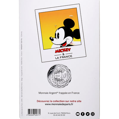 Francia, 
            
               10 Euro, 
            
               Mickey Libre comme l'air