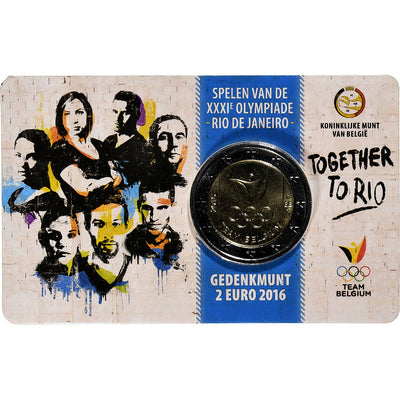 Belgio, 
            
               2 Euro, 
            
               Summer Olympics Rio de Janeiro